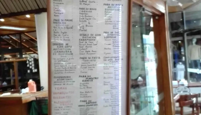 Confiteria Irisarri Menu - Minas