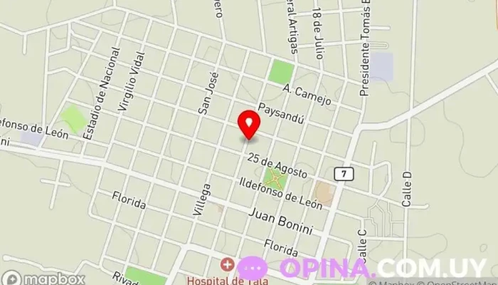 mapa de Consultorio “amor” de Claudia Pardo Clínica china en Tala