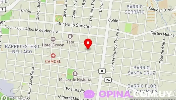 mapa de consultorio de ecografias Médico en Melo