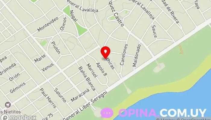 mapa de Consultorio de fisioterapia Lic. Alejandra Gonzalez y Lic. Juan Bava Clínica de fisioterapia en Ciudad de la Costa