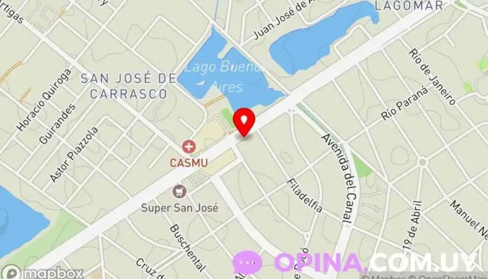 mapa de Consultorio de la Costa Clínica de oftalmología en Ciudad de la Costa