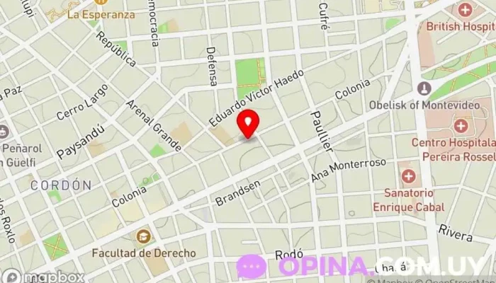 mapa de Consultorio de RedDentis 55 Clínica dental en Montevideo