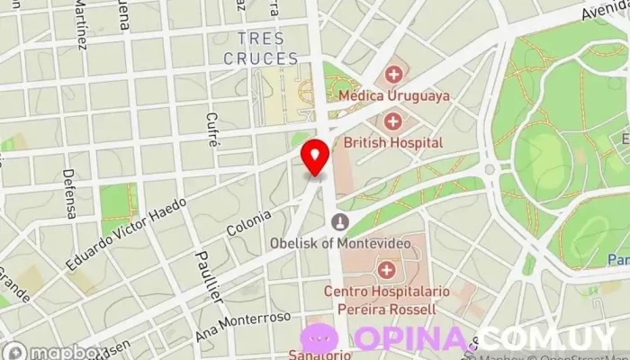 mapa de Consultorio de RedDentis 73 Clínica dental en Montevideo