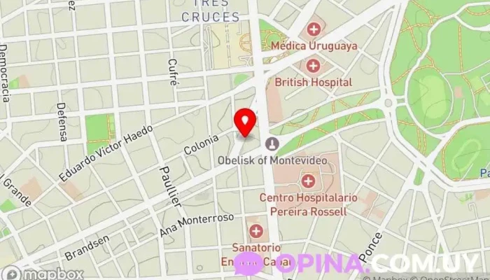 mapa de Consultorio de RedDentis 77 Clínica dental en Montevideo