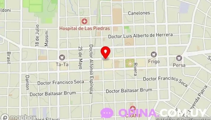 mapa de Consultorio Dental Las Piedras Clínica dental en Las Piedras