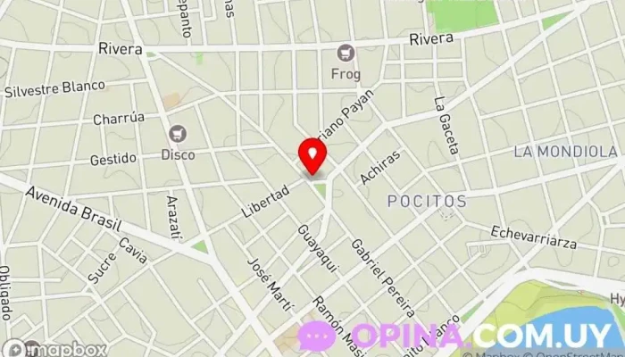 mapa de Consultorio Dr. Macedo Médico en Montevideo