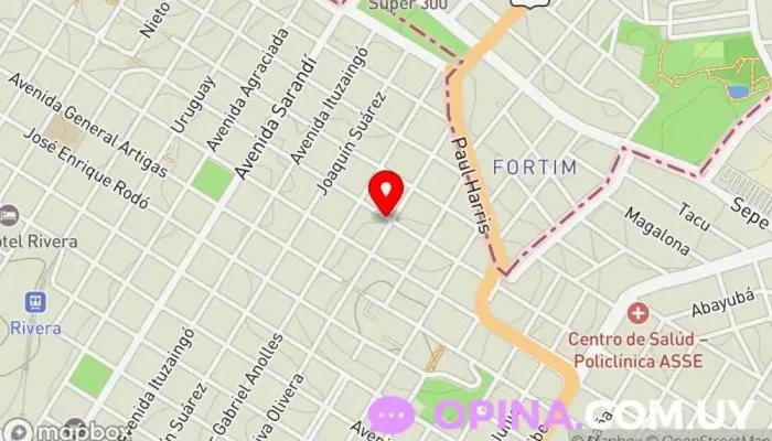 mapa de Consultorio Dr Ventimiglia Hospital en Rivera