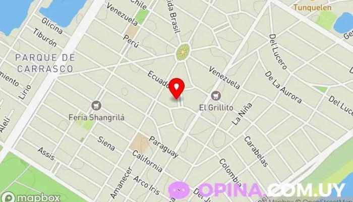 mapa de Consultorio kinesiología Clínica ambulatoria en Ciudad de la Costa