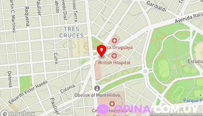 mapa de Consultorio Médico Génesis Clínica de reproducción asistida, Médico en Montevideo