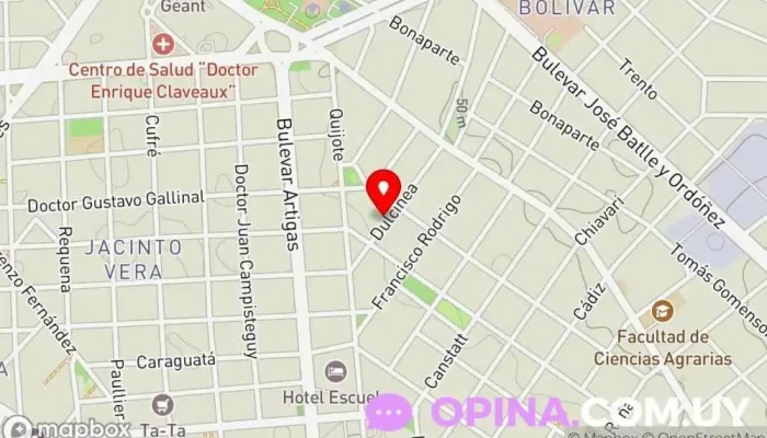 mapa de Consultorio Nuevo Centro Oficinas de empresa en Montevideo