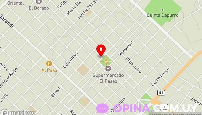 mapa de CONSULTORIO ODONTOLOGICO CRISTINA GRAJALES Clínica dental en Santa Lucía