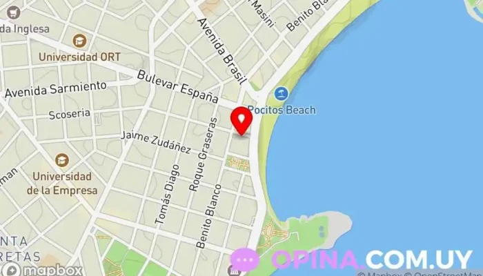 mapa de Consultorio Odontológico Dr. Jack Cizin Clínica dental en Montevideo