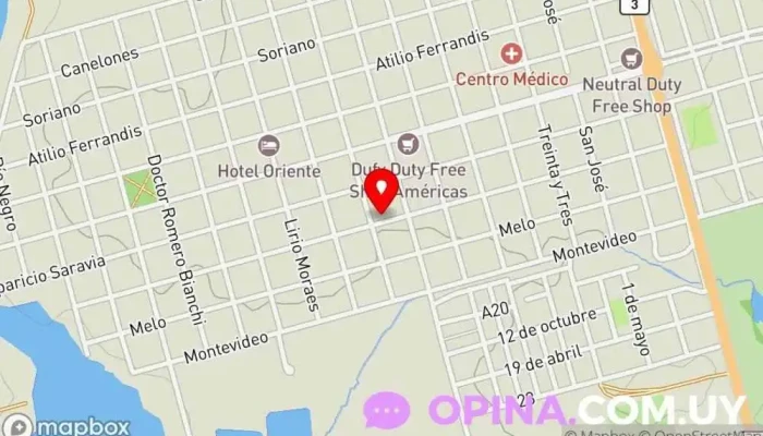 mapa de Consultorio Odontológico Dra. Alejandra Soto Clínica dental en Bella Unión