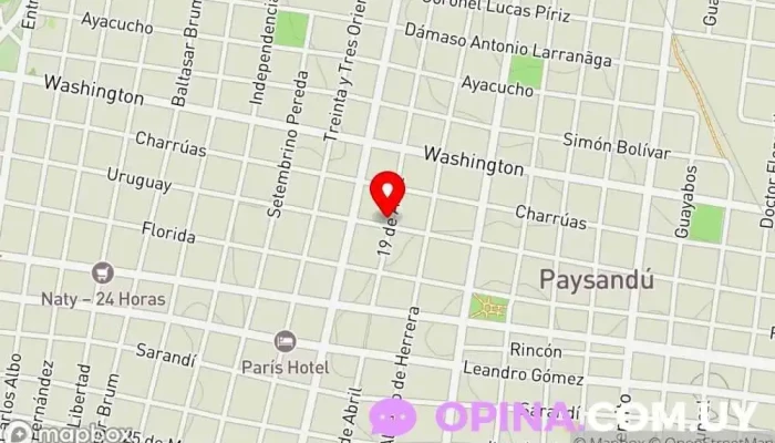 mapa de Consultorio Odontológico Dra Carolina Buenaventura Clínica dental en Paysandú