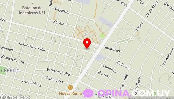 mapa de Consultorio Odontologico Dra. Fernández Prado Clínica dental en Montevideo