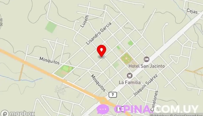 mapa de Consultorio odontológico Dra. Sofía Barboza Bentancurt Clínica dental en San Jacinto