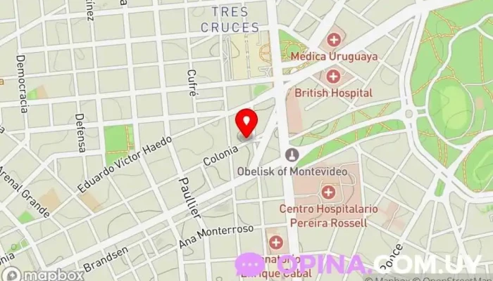 mapa de Consultorio Odontológico Dra.Estefany Torres Clínica dental en Montevideo