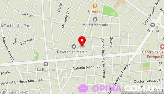 mapa de Consultorio Odontológico Happy Teeth Clínica dental en Montevideo