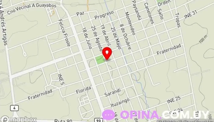 mapa de Consultorio odontologico Clínica dental en Guichón