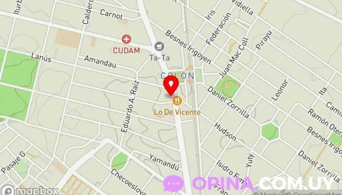 mapa de Consultorio Odontologico Médico en Montevideo