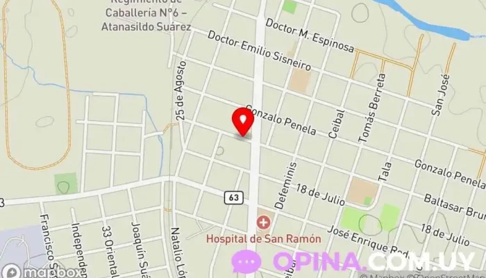 mapa de Consultorio oftalmologico San Ramon Oftalmólogo en San Ramón