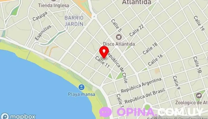 mapa de Consultorios Atlántida Agencia de alquiler de oficinas ejecutivas en Atlántida