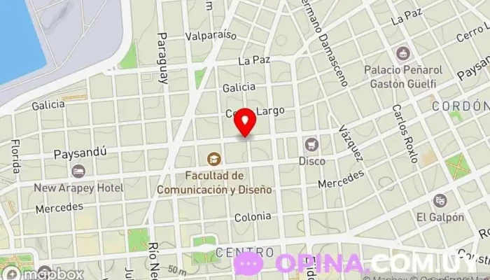 mapa de CoolDent Montevideo Clínica dental en Montevideo