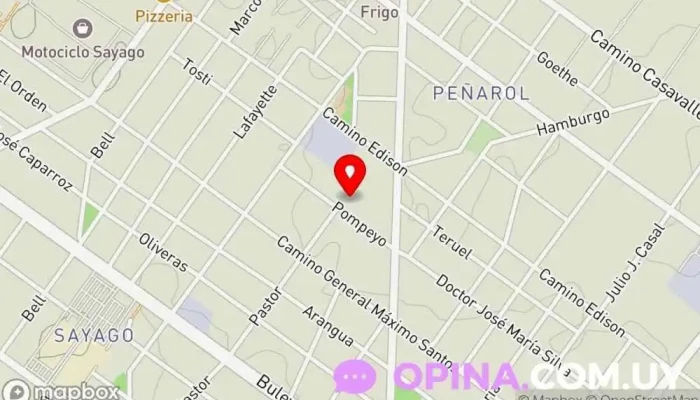 mapa de Cooperativa 20 de Mayo Sociedad de viviendas en Montevideo