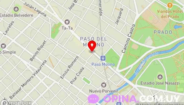 mapa de Cooperativa Bancaria Banco en Montevideo