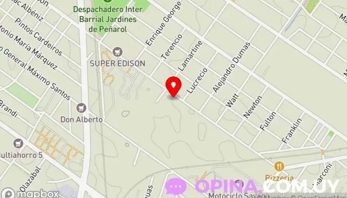 mapa de Cooperativa Covife (Coop. de Viviendas Fuerza y Esperanza) Sociedad de viviendas en Montevideo