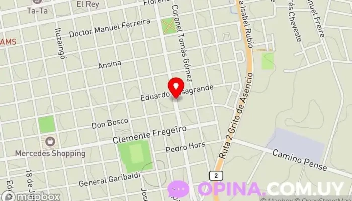 mapa de Cooperativa Covilu Sociedad de viviendas en Mercedes