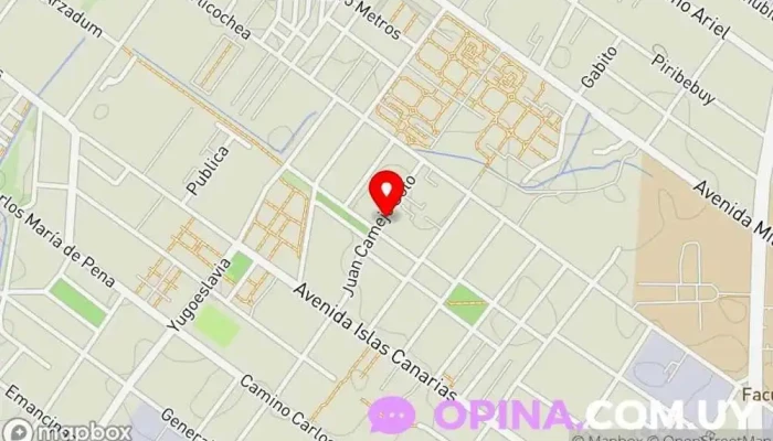 mapa de Cooperativa De Vivienda 13 De Junio Complejo de viviendas en Montevideo