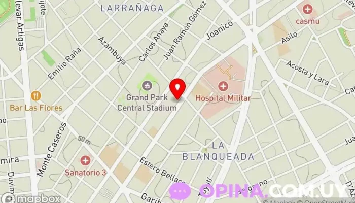 mapa de Cooperativa SACEC Cooperativa de ahorro y crédito en Montevideo