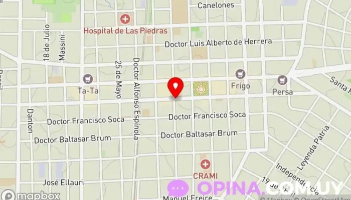 mapa de CopyCentro Impresora digital, Copistería, Impresora de etiquetas personalizadas en Las Piedras