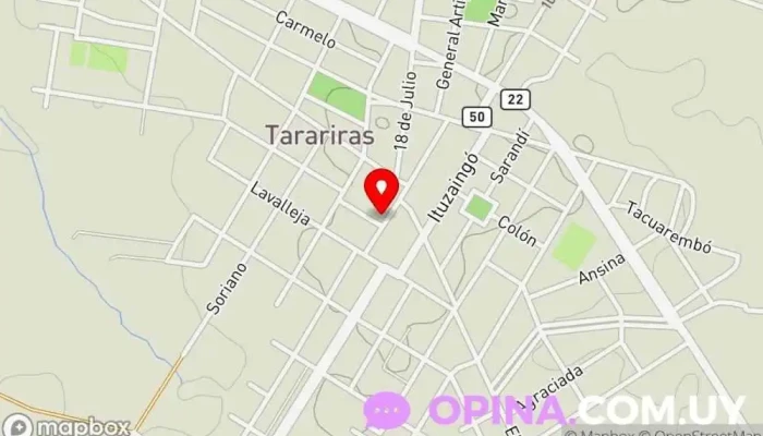 mapa de Copymas Tienda de artículos para el hogar en Tarariras