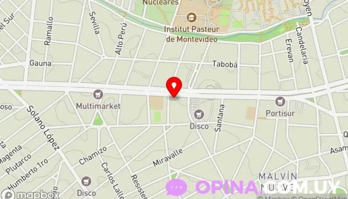 mapa de Cosem Malvín Clínica ambulatoria, Médico en Montevideo