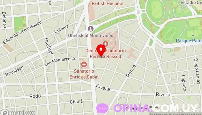 mapa de COSEM Policlínica Vilamajo Clínica ambulatoria en Montevideo