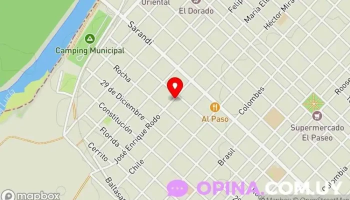 mapa de Cosmetología Médica Sandra Acevedo Clínica dermatológica en Santa Lucía