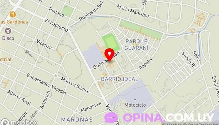 mapa de COVIFAMI Complejo de viviendas en Montevideo