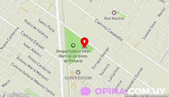 mapa de COVIFAN7 Cooperativa de viviendas en Montevideo