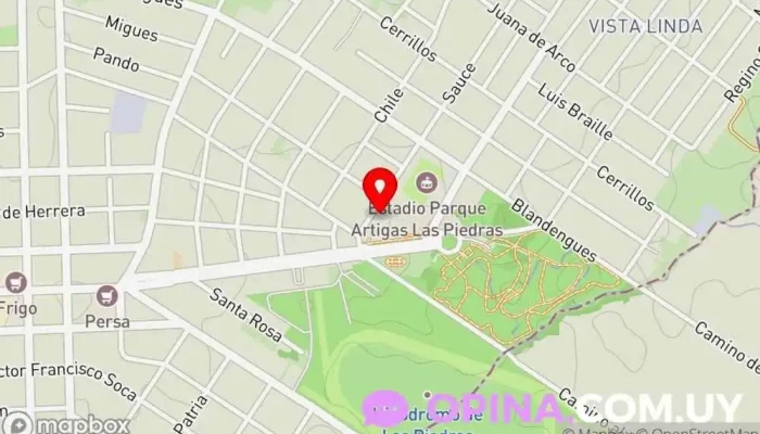 mapa de Crami Centro de salud en Las Piedras