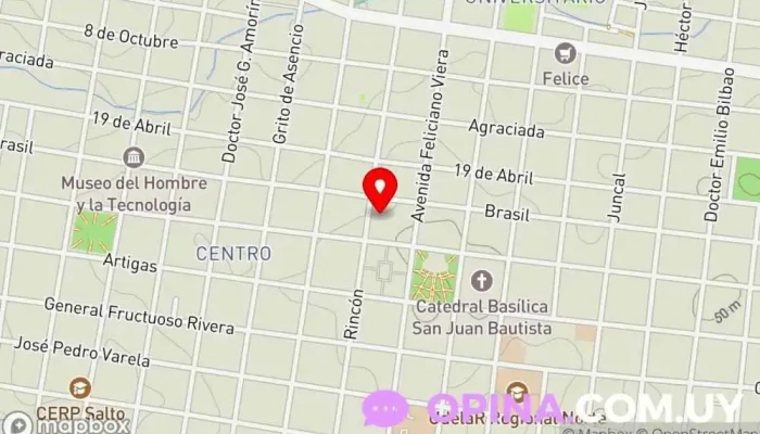 mapa de Crandon Secundaria Escuela preparatoria en Salto