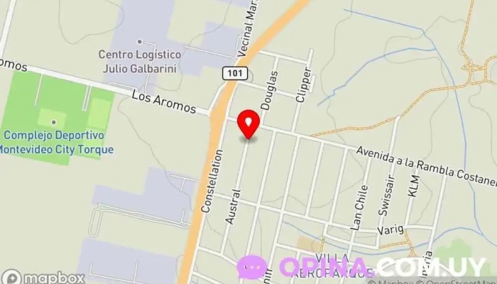 mapa de Creaciones con Amor Papelería en Canelones