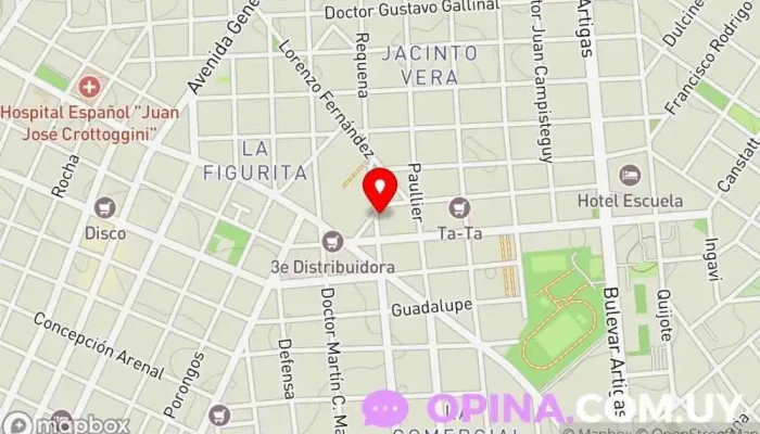 mapa de Creatix uy Papelería, Tienda de regalos, Artesanía en Montevideo