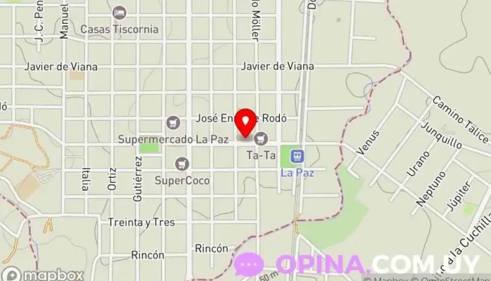 mapa de Crédito de la Casa - Sucursal La Paz Institución financiera en La Paz