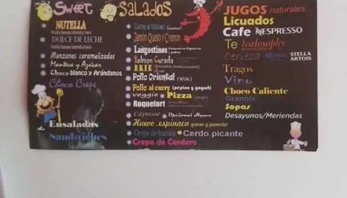 Crepas -  Menu - Montevideo