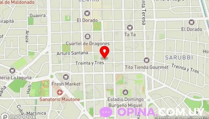mapa de CriMar Tienda de camisetas personalizadas, Papelería en Maldonado