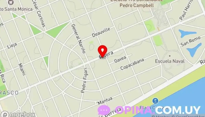 mapa de Cristina Ottonello Agencia inmobiliaria en Montevideo