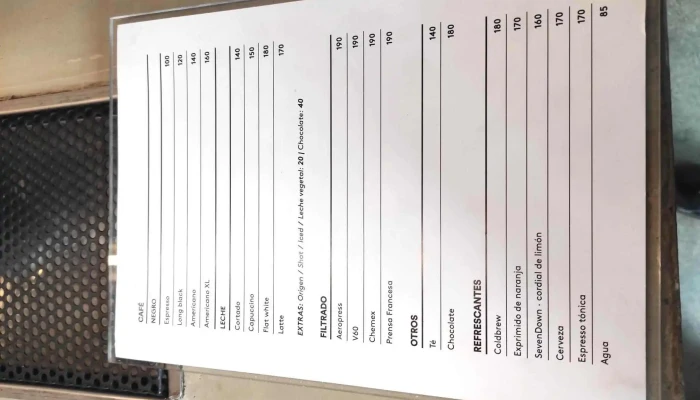 Culto Cafe Menu - Montevideo