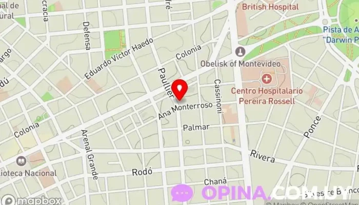 mapa de Cumbre Negocios Inmobiliarios Agentes inmobiliarios en Montevideo